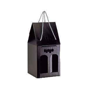 Gift Box (black) 4 bottles 18x18H38.5