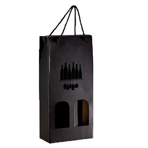 [CAD2] Gift Box (black) 2 bottles 18x9H38.5